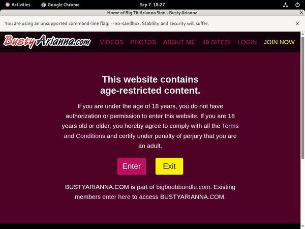 Bustyarianna.com Crear Cuenta