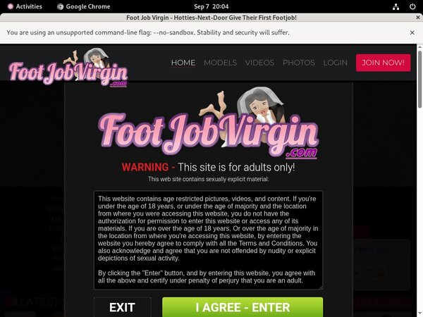Footjobvirgin Free Login Account