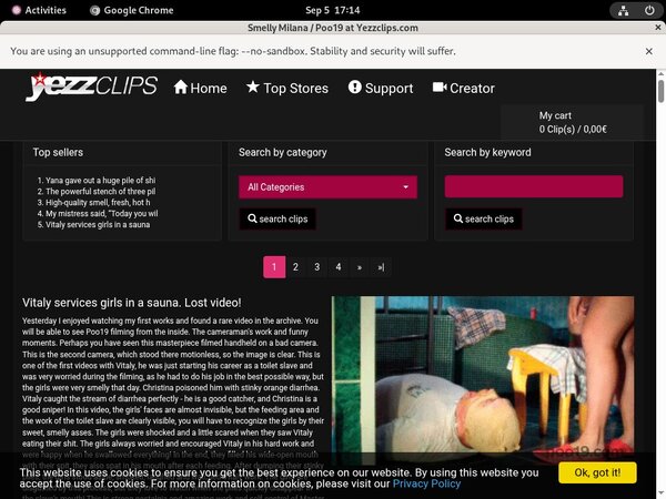 Free Smelly Milana Trial Membership