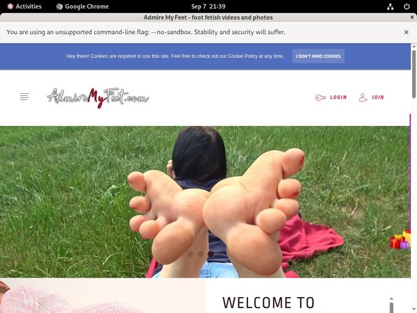 Get Admiremyfeet.com Free