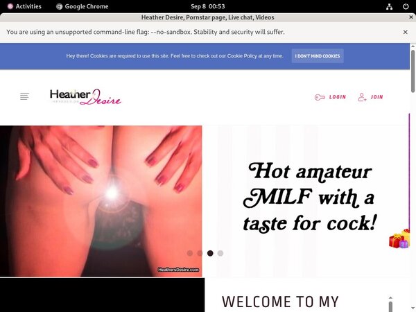 Heathersdesire.com With European Credit Card