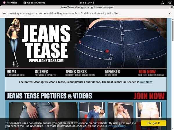 Jeans Tease Discount Sale