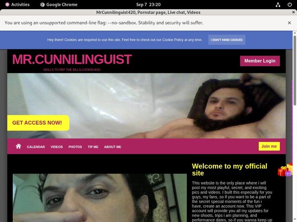 MrCunnilinguist420 Billing Page