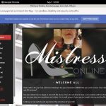 New Mistressonline Accounts