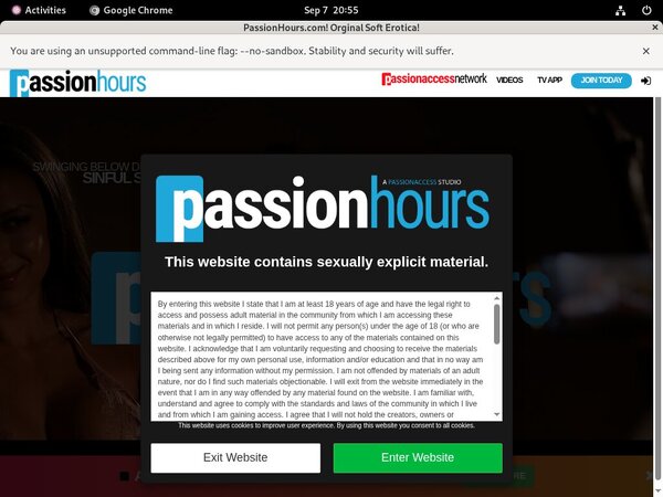Passion Hours Web Site