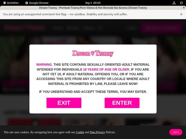 Tranny Dream Password