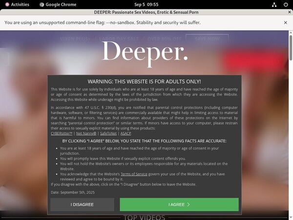 Deeper.com Passcodes